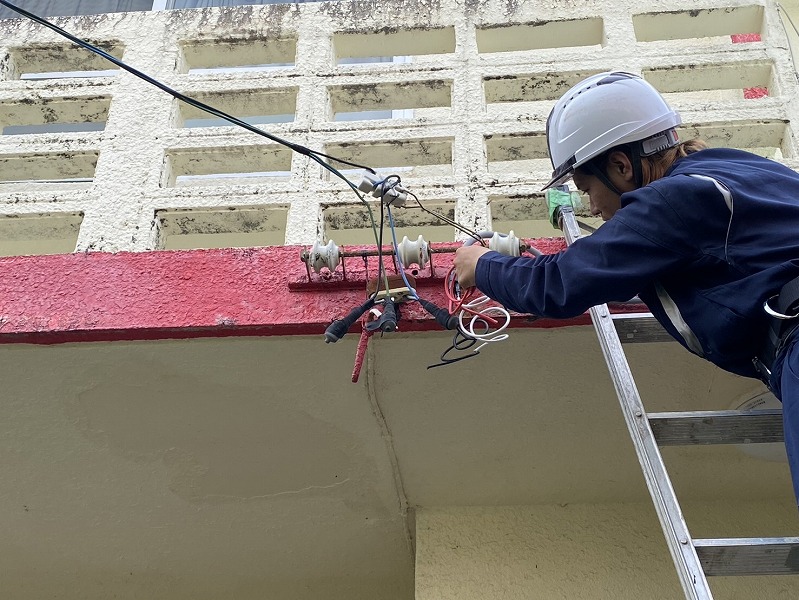 電気引込み線改修工事1